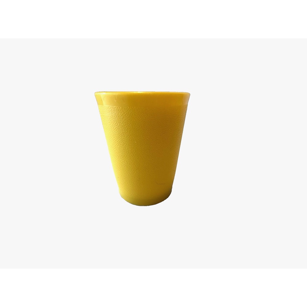 Vintage 2.25"‎ Yellow Canary Tupperware Plastic Mini Shot Cup Dip Glass